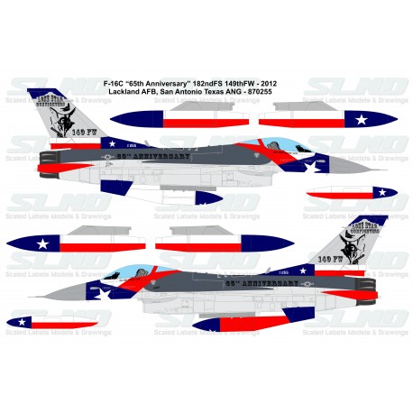 F-16A - 182ndFS 149th FW - Texas ANG (2012) - 800149 (800576)