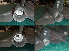Blackbird/Oxcart Exhaust Upgrade Set for 1:72 Italeri/Monogram